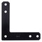 Hampton Hampton 12 in. H X 12 in. W X 3/16 in. D Black Steel Corner Plate 02-3411-405 - alternate 4